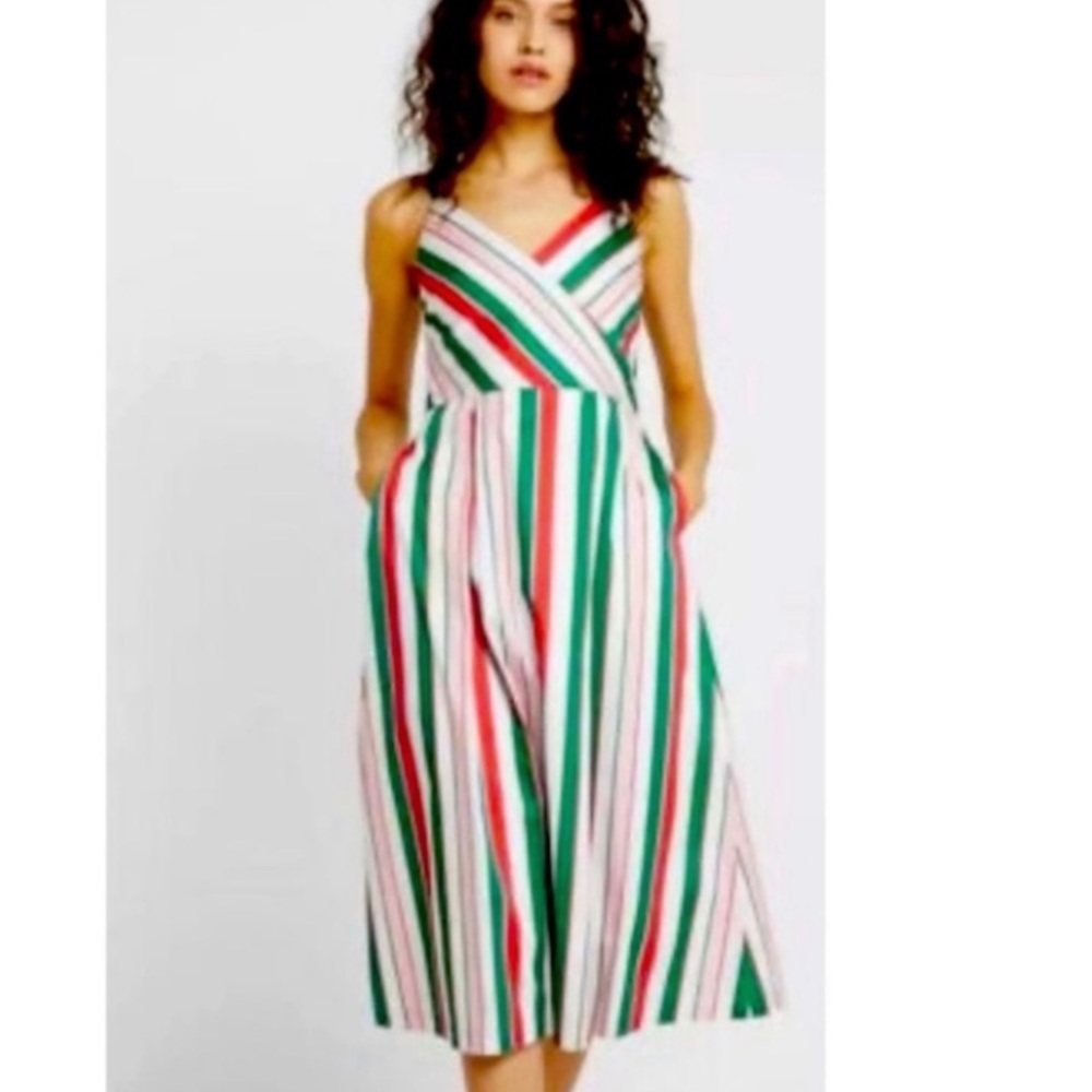 NWT TED BAKER NORIIE TUTTI FRUITI STRIPED DRESS TED SZ 2
